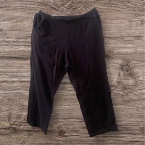 Croft & Barrow Classic Black Cropped Leggings